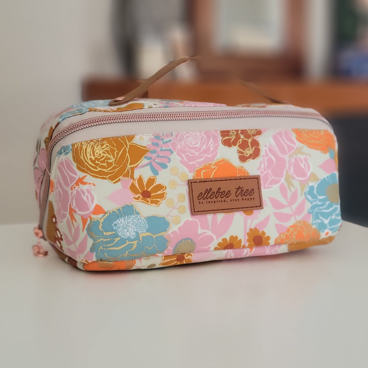 Sunset Florals Prism Pouch