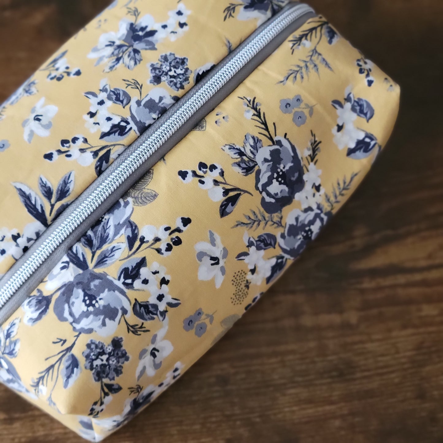 Yellow & Grey Vintage Floral Large Boxy