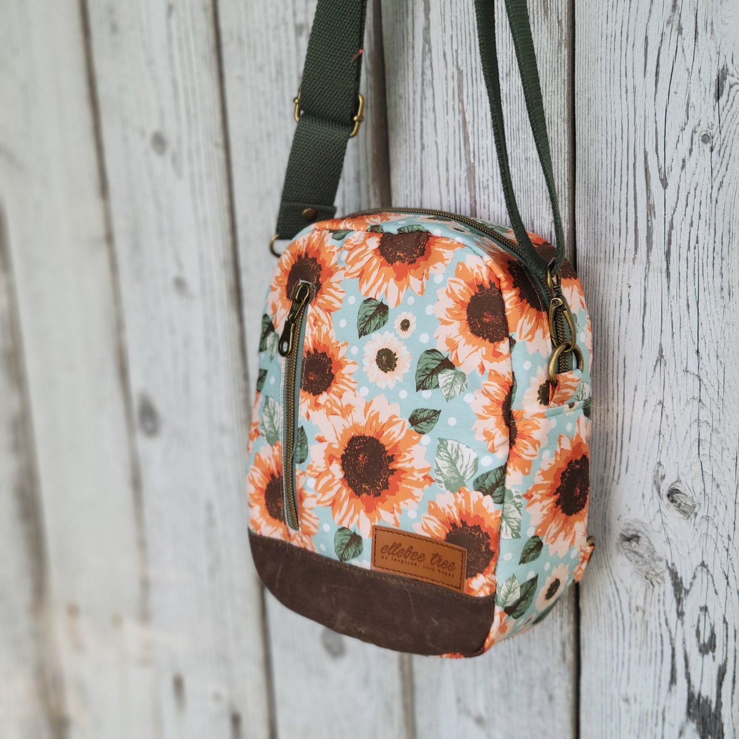 Citrus Sunflower Pebble Sling/Crossbody/Backpack