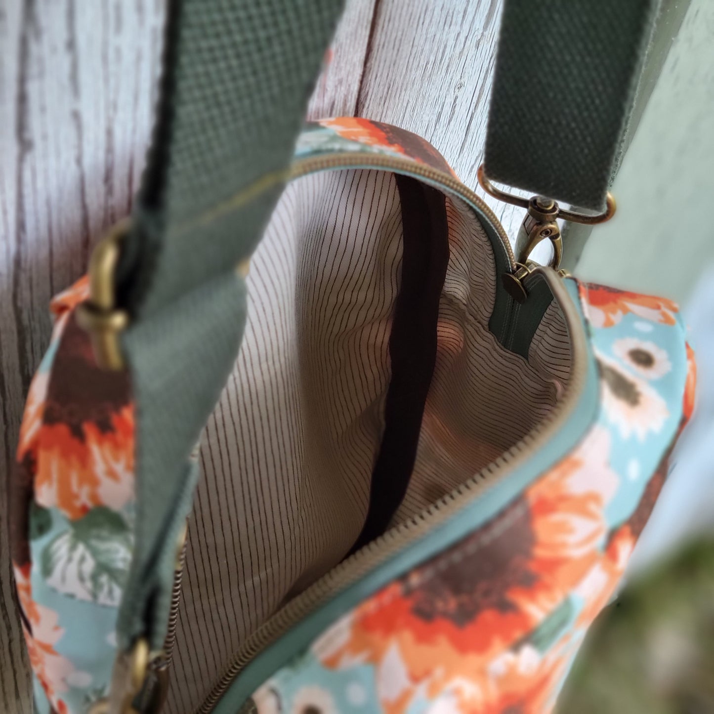 Citrus Sunflower Pebble Sling/Crossbody/Backpack