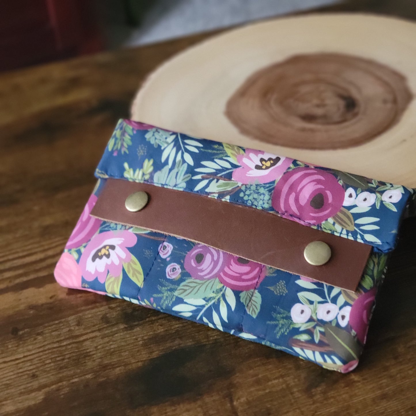 Floral Haven Large Minimalist Wallet