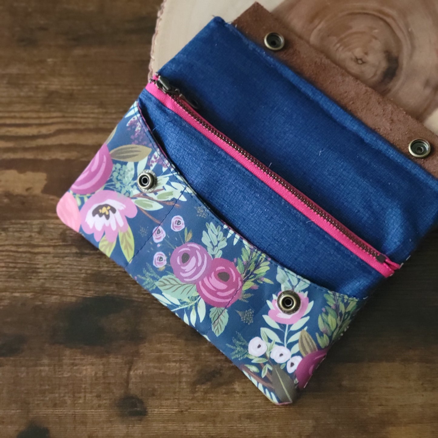 Floral Haven Large Minimalist Wallet