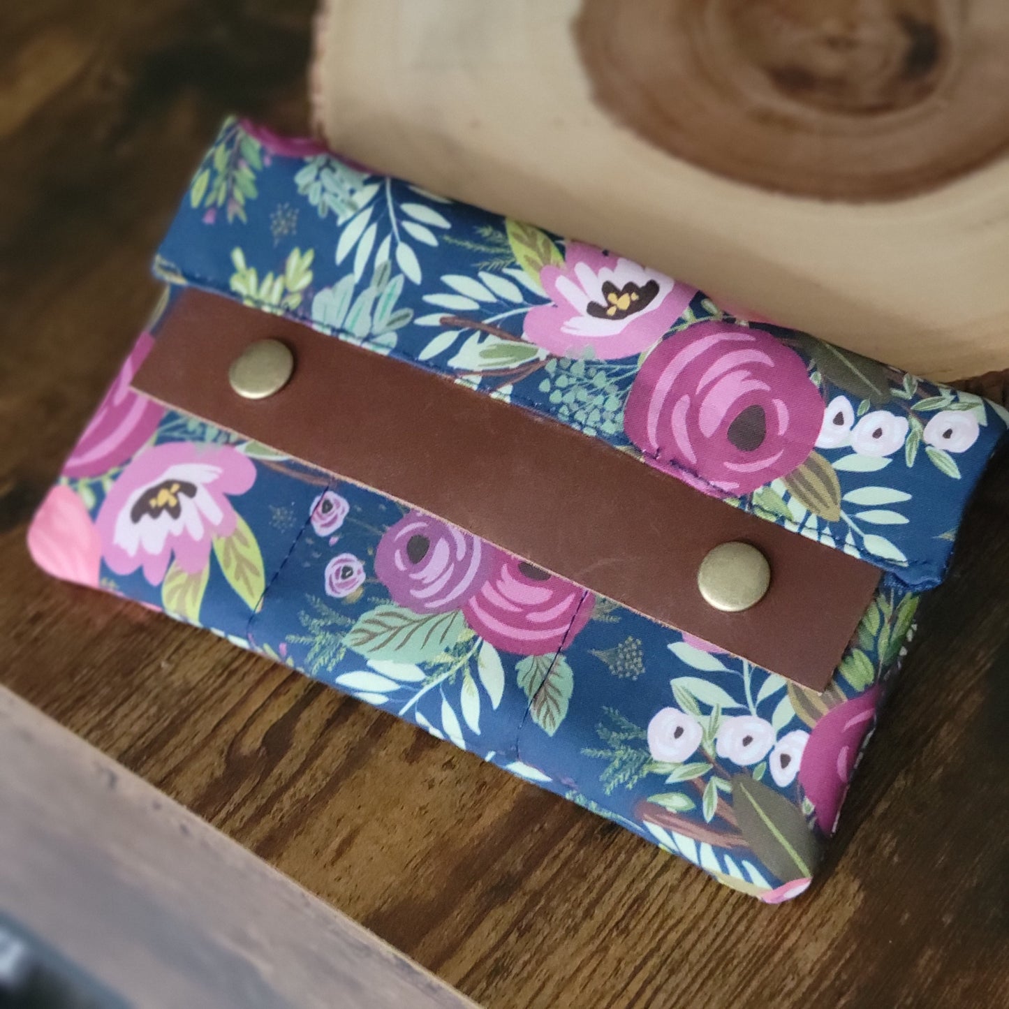 Floral Haven Large Minimalist Wallet