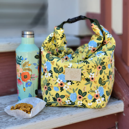 Primavera Rifle Paper Co. Insulated Snacky Sac Lunch Kit