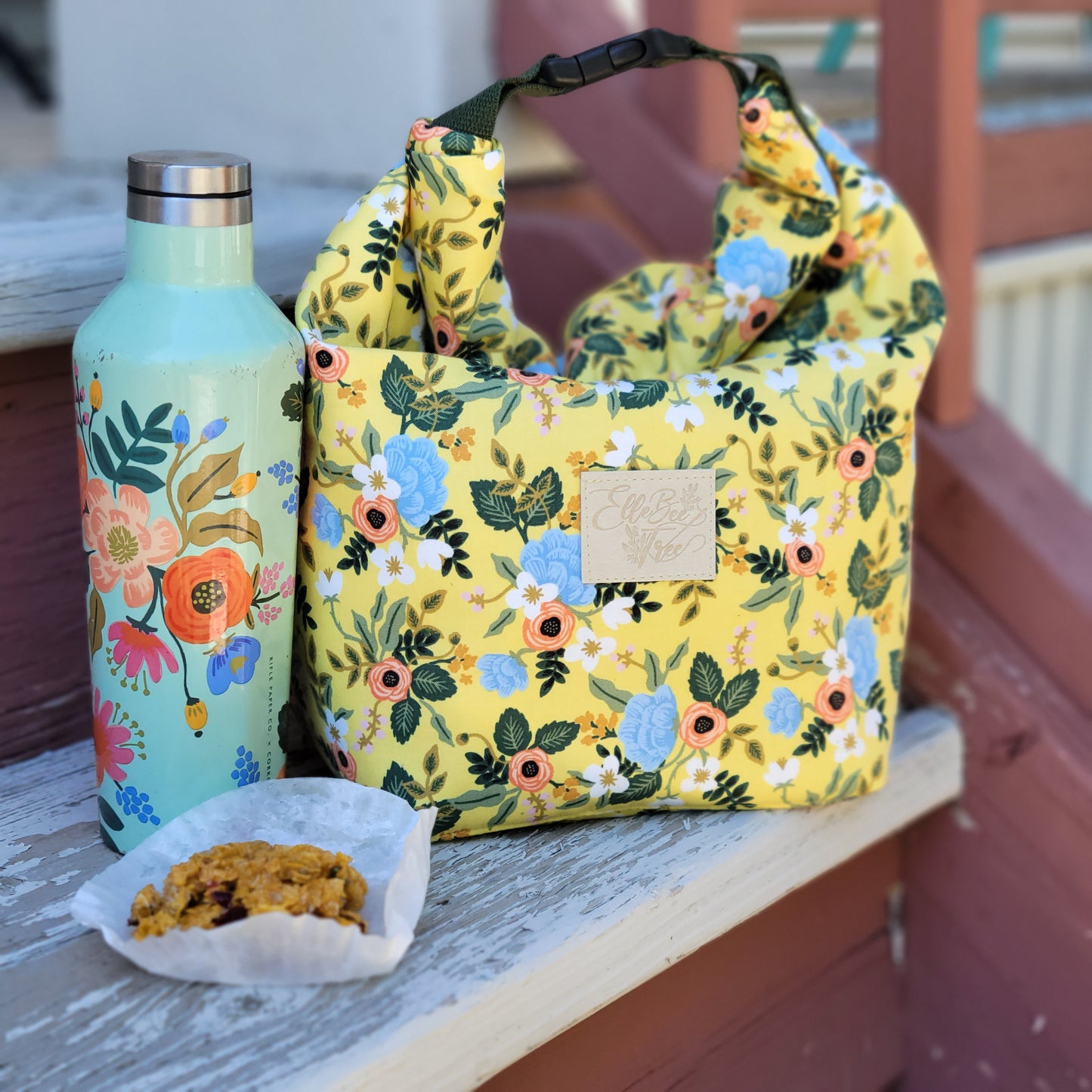 Primavera Rifle Paper Co. Insulated Snacky Sac Lunch Kit