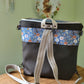 Blue Wildflowers Convertible Commuter Backpack