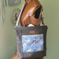 Blue Wildflowers Convertible Commuter Backpack