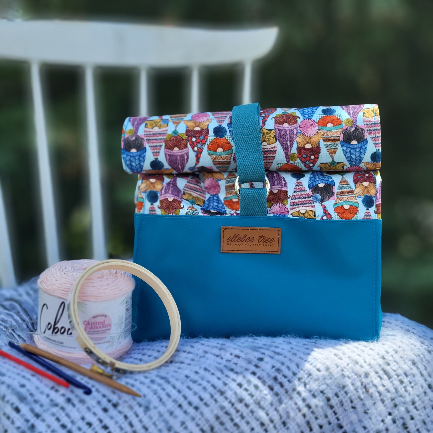SAMPLE Gnomies 'Let's Roll Out' Large Project Bag
