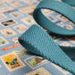 1" (25mm) Cerulean Fabric Webbing - Bag Making Supplies