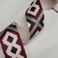 2" (50mm) Maroon Embroidered Canvas Webbing - Bag Making Supplies