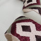2" (50mm) Maroon Embroidered Canvas Webbing - Bag Making Supplies