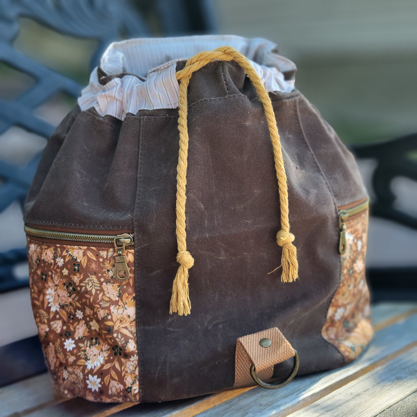 SAMPLE Autumn Florals Bee Balm Backpack