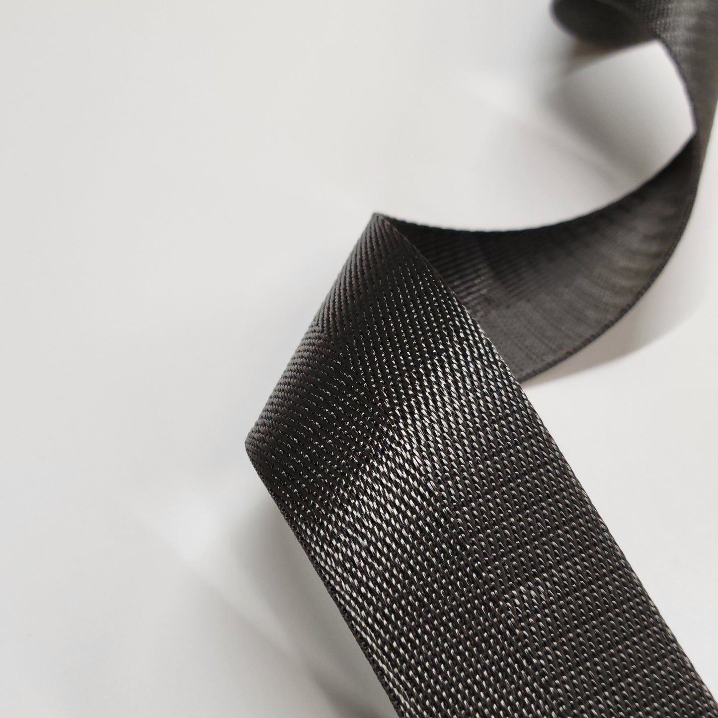 1.5" (35mm) Charcoal Grey Nylon Webbing - Bag Making Supplies