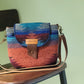 SAMPLE Aztek Wool and Leather Strap Gatherer Crossbody