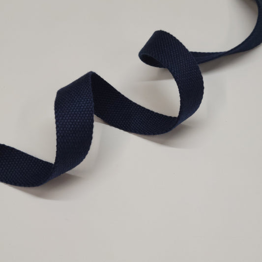 1" (25mm) Oxford Blue Fabric Webbing - Bag Making Supplies
