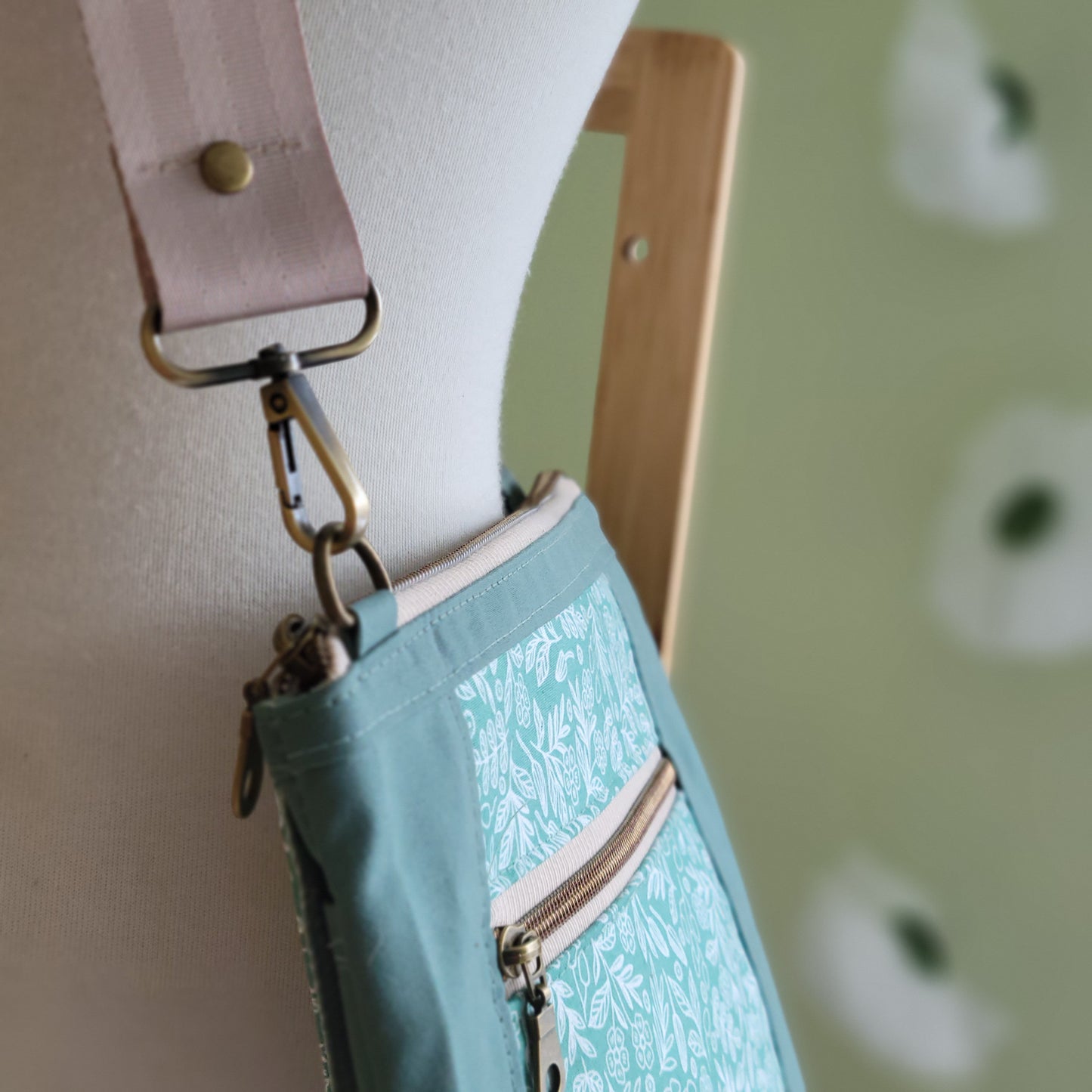 Sage Rifle Paper Florals Small Traverse Crossbody
