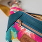 Bloomy Teal Florals Ferris Fanny Pack