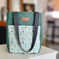 Geometric Sage Hummingbirds  Bookish Tote