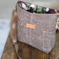 Burgundy Botanicals Waxed Canvas Mid-Size Compass Tote