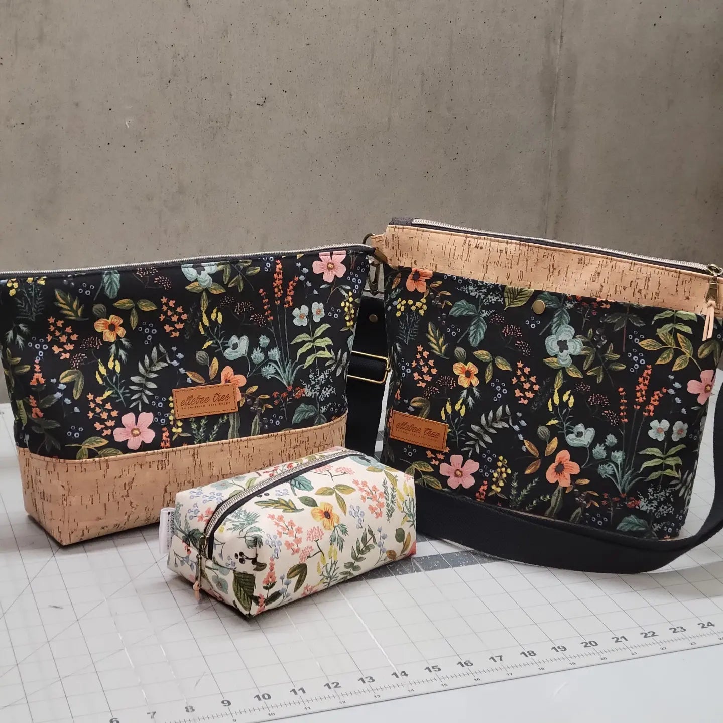 RPC Amalfi Coast Black Canvas- Focal Fabric for Custom Bags